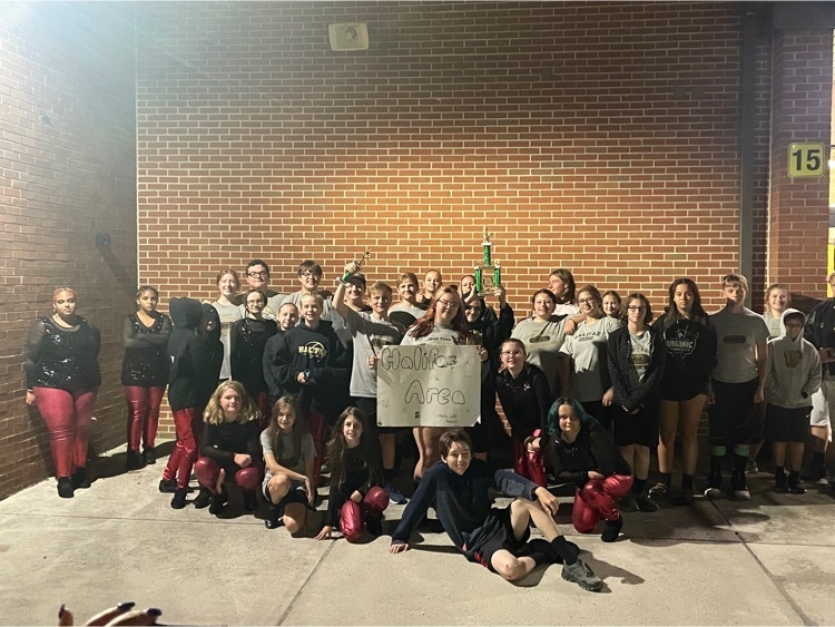 The Halifax Wildcat Marching Band after their competition at Donegal High School on Saturday!