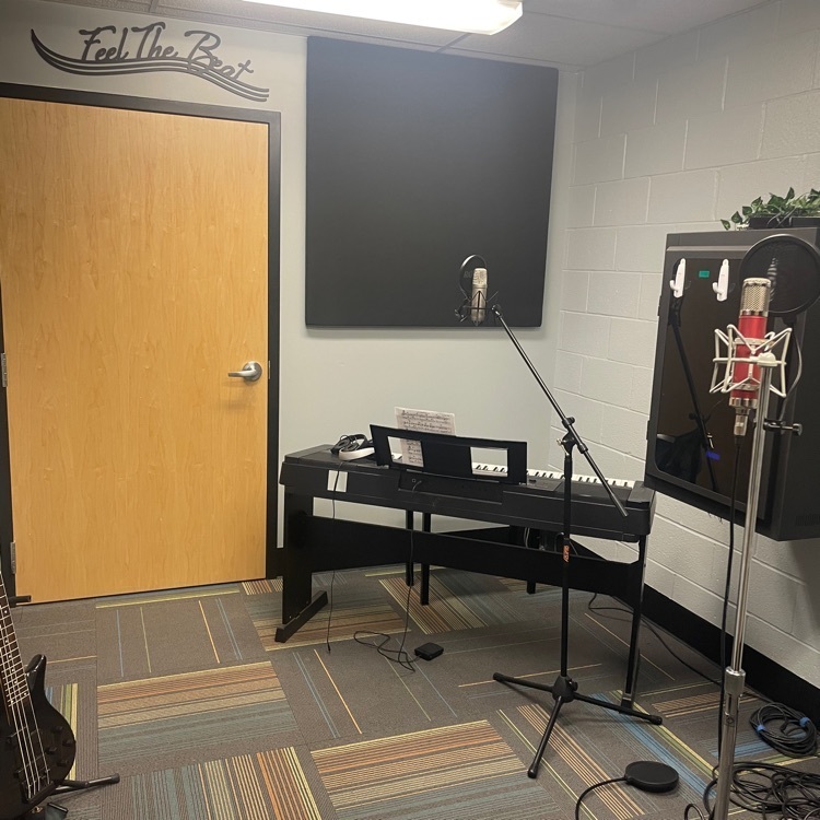 New and improved school recording studio